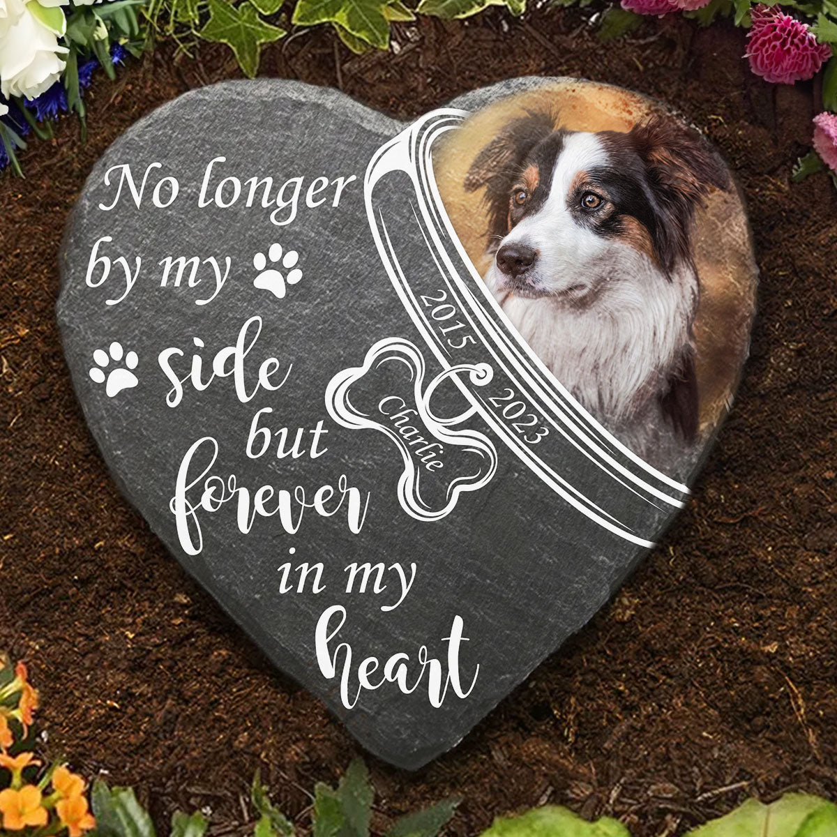 Forever in My Heart - Customizable Pet Memorial Stone for Lasting Remembrance