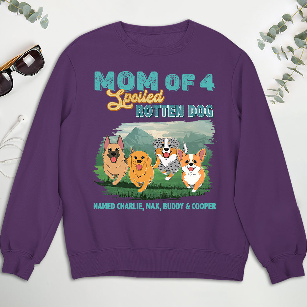 Customizable Dad of Spoiled Dogs Personalized Sweatshirt - Ideal Gift for Pet Lovers