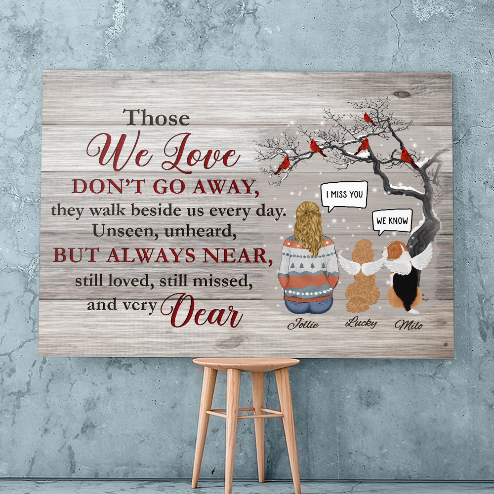 Personalized Custom Canvas Print: Cherish Those We Love and Furry Friends Forever