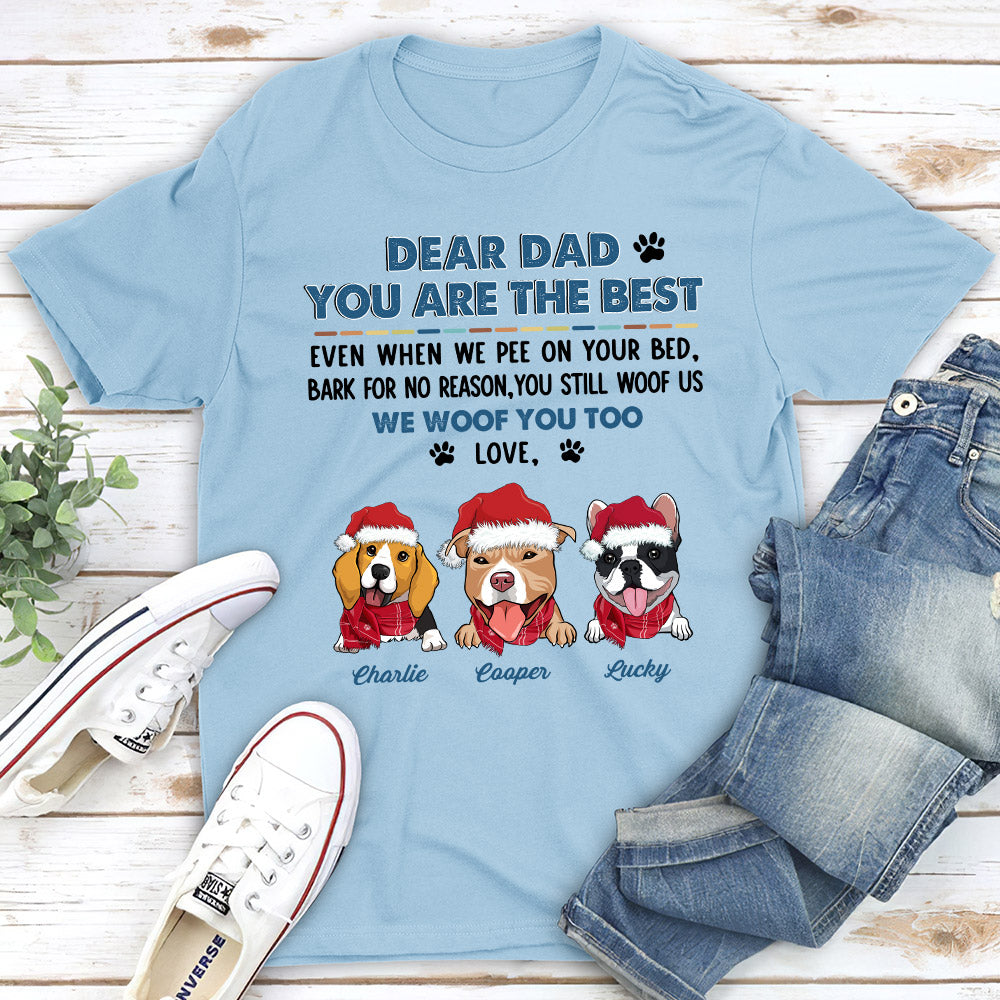 Still Woof You Dad - Customizable Unisex Personalized T - shirt for Pet Lovers