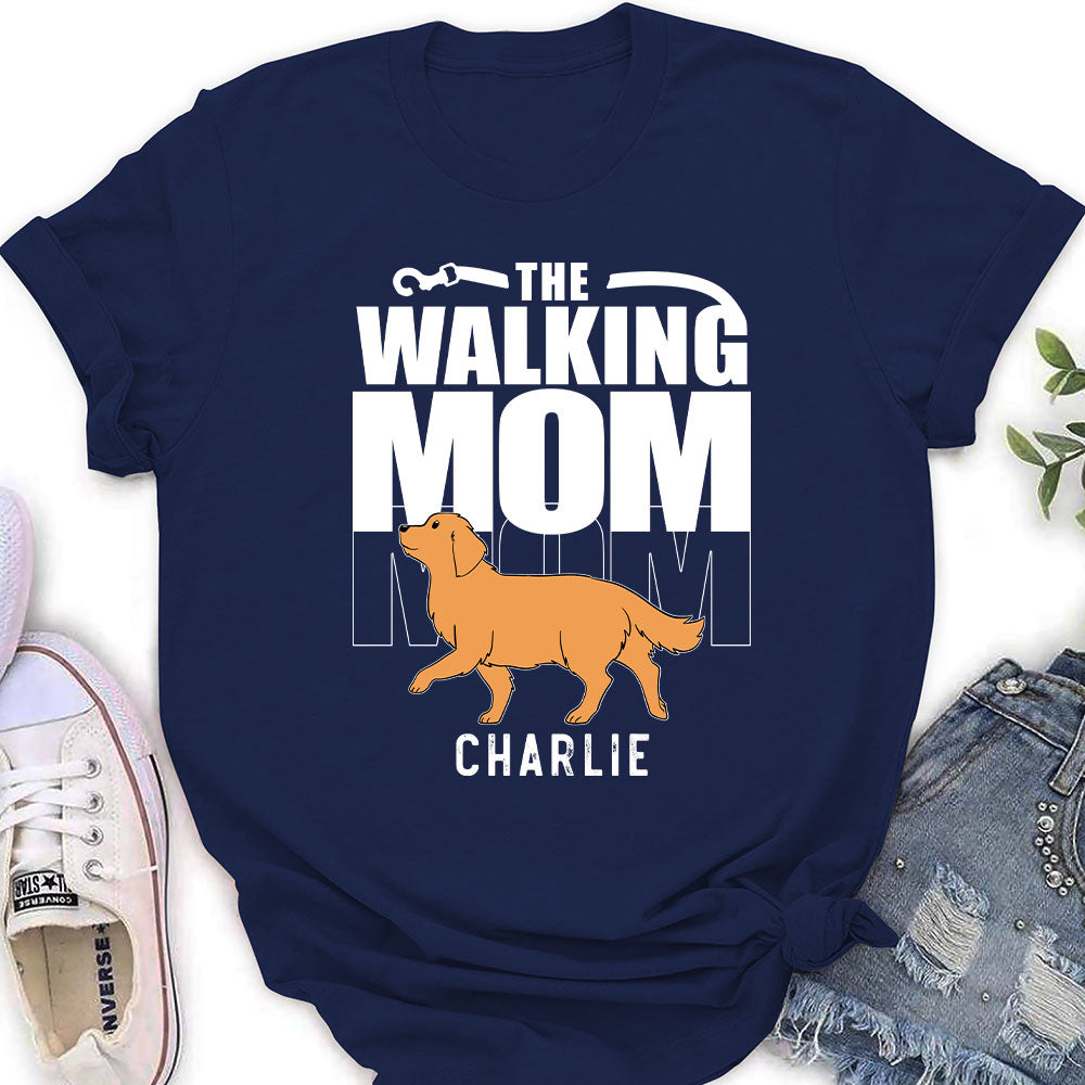 Walking Mom - Customizable Personalized Women's Pet Lover T-shirt