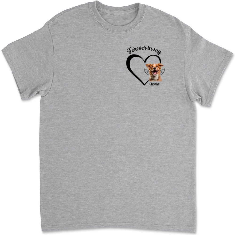 Forever in Heart: Personalized Unisex Pet Lover T - shirt