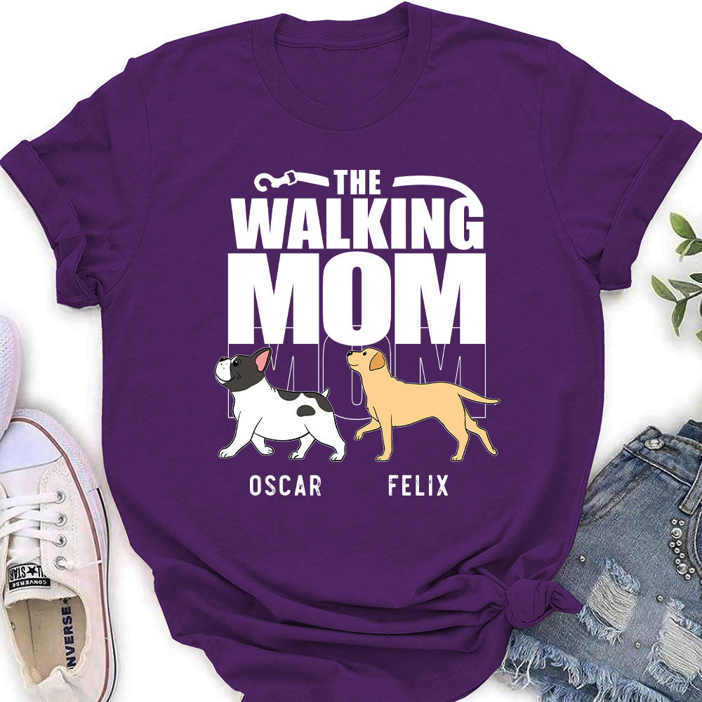 Walking Mom - Customizable Personalized Women's Pet Lover T-shirt