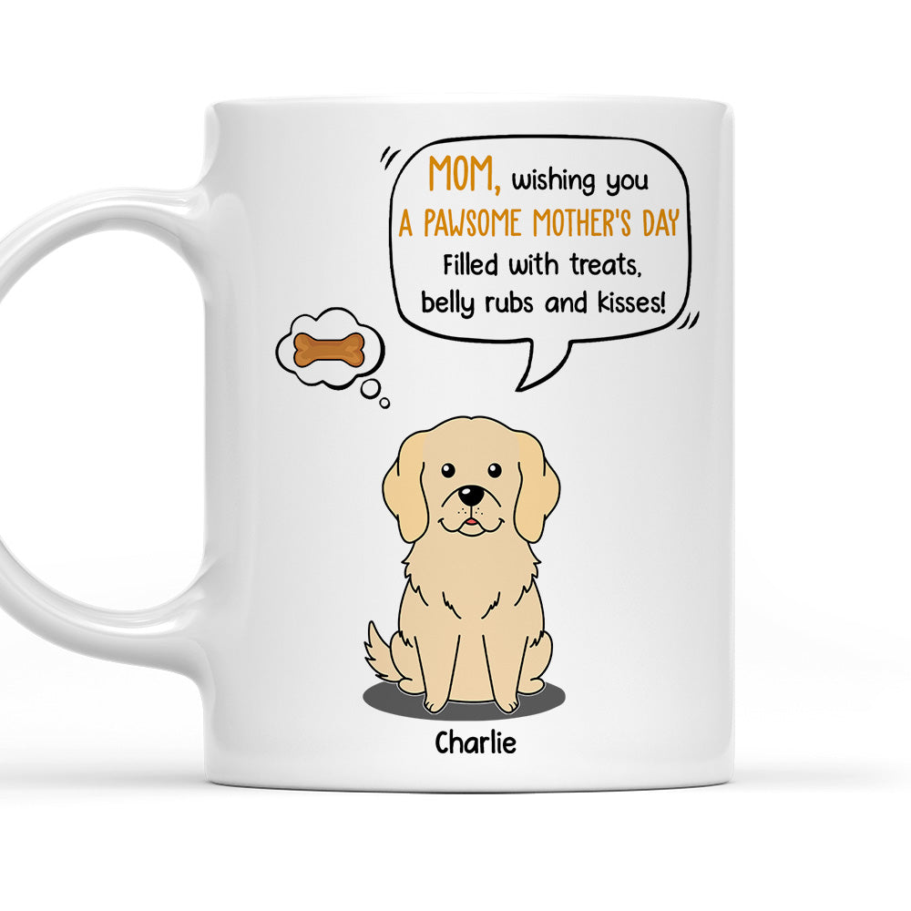 Personalized Custom Coffee Mug Filled with Treats - Ideal Gift for Pet Lovers
