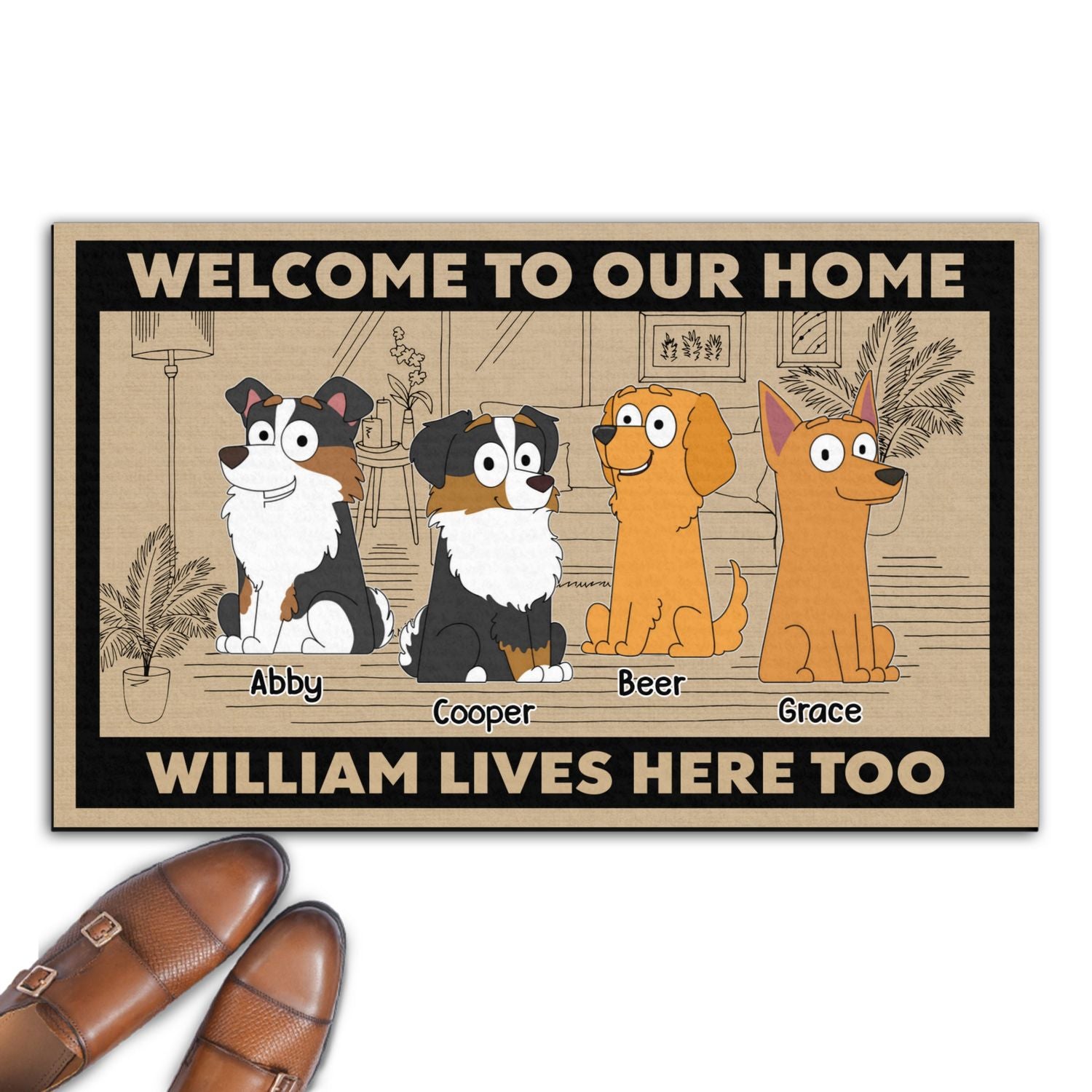 Personalized Pet-Friendly Doormat: Welcome Guests with Your Furry Friend's Picture