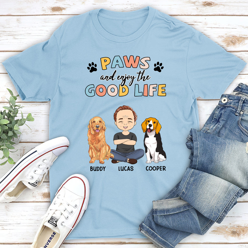 Paws & Good Life - Customizable Unisex Personalized Pet Lover T-shirt