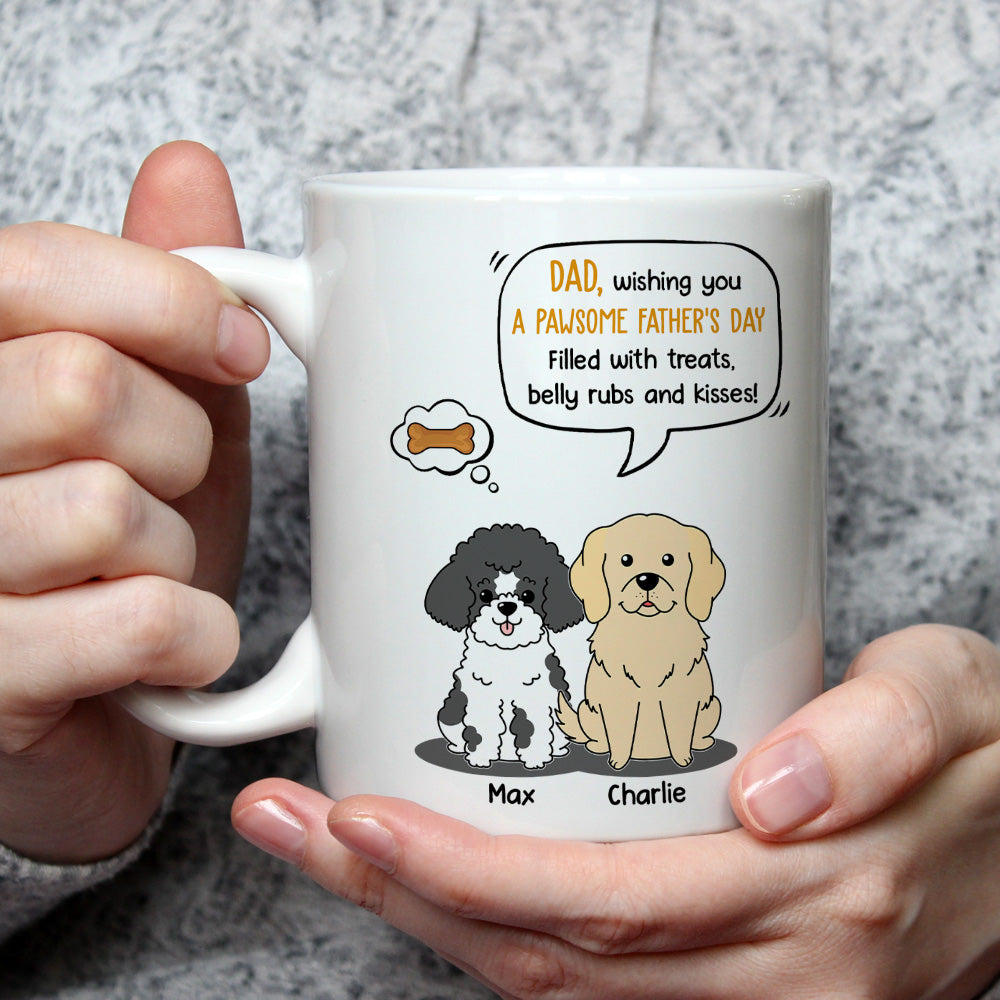 Personalized Custom Coffee Mug Filled with Treats - Ideal Gift for Pet Lovers