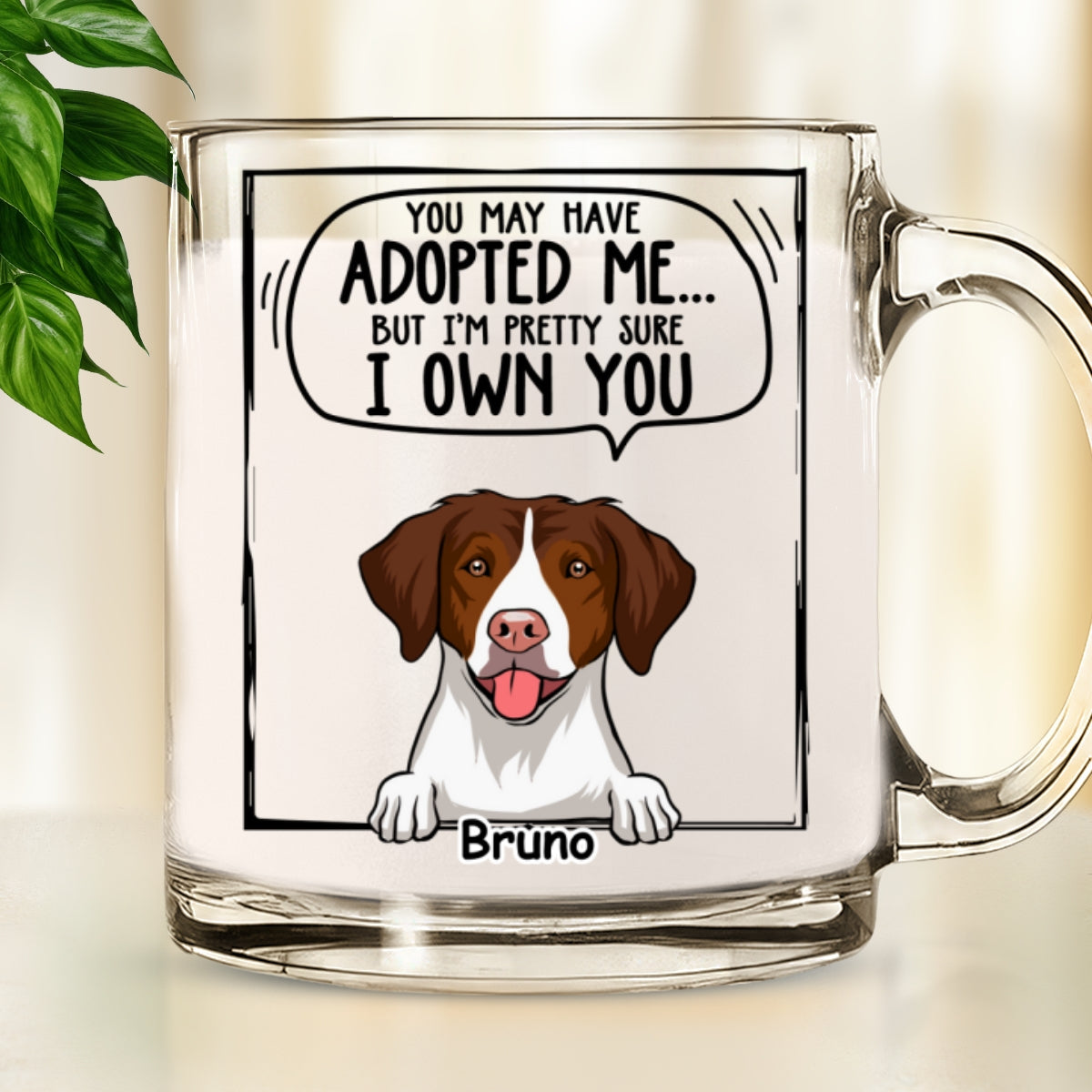 Pretty Sure - Customizable Personalized Glass Mug for Unique Beverage Experiences