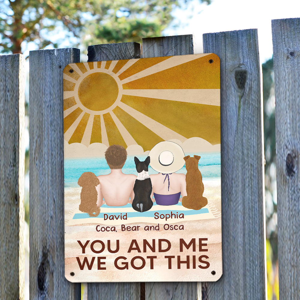 Customizable Personalized Metal Sign - 'We Got This' for Memorable Decor