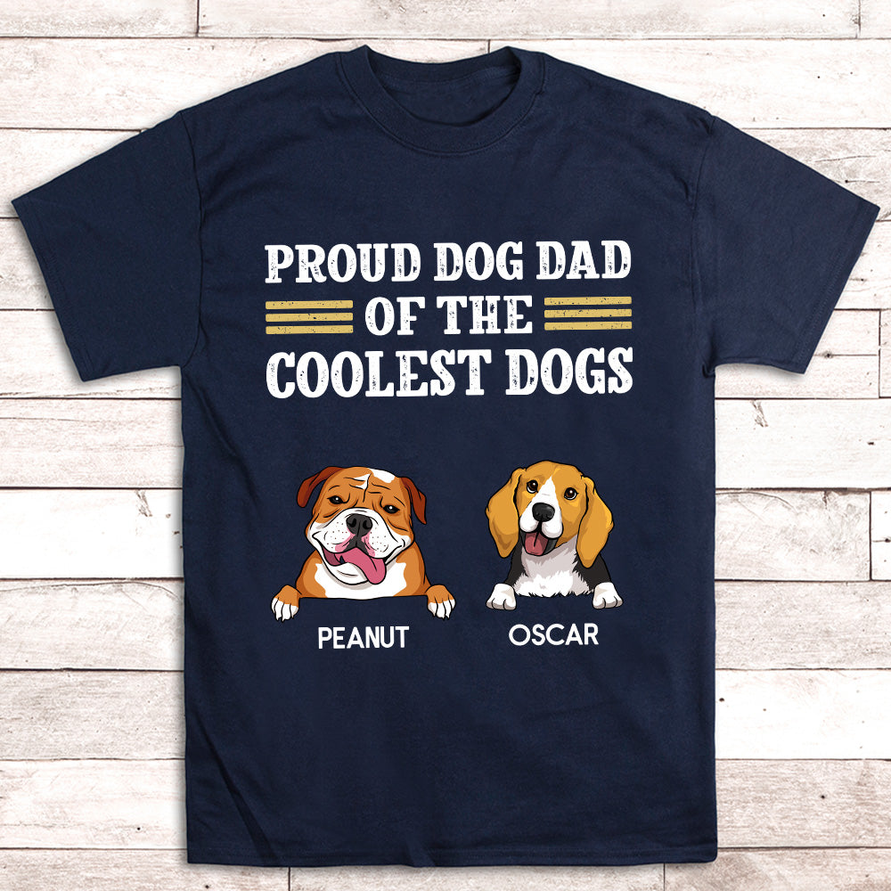 Customizable Unisex 'Proud Dog Dad' T-shirt - Ideal Gift for Pet Lovers