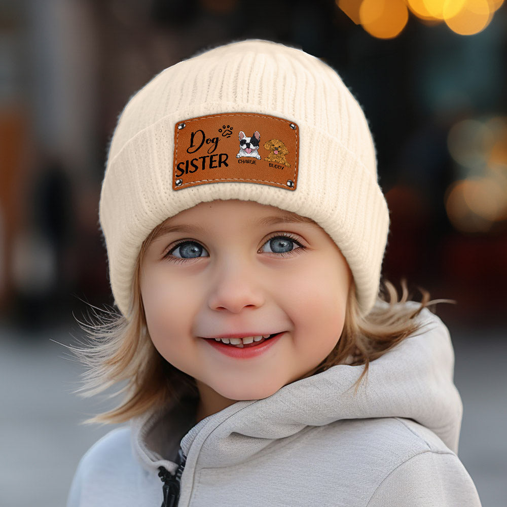 Dog Brother - Customizable Personalized Baby Beanie for Fall and Winter