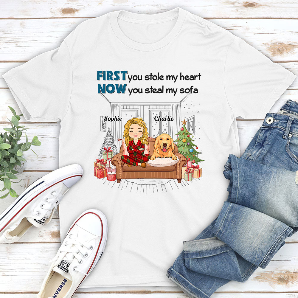 Stealing My Sofa - Customizable Unisex Personalized T-shirt for Pet Lovers