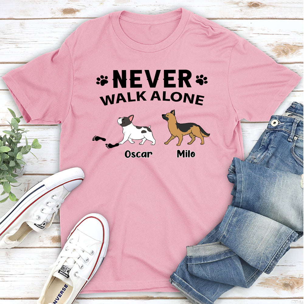 Never Alone - Customizable Unisex Personalized Pet Lover T - shirt