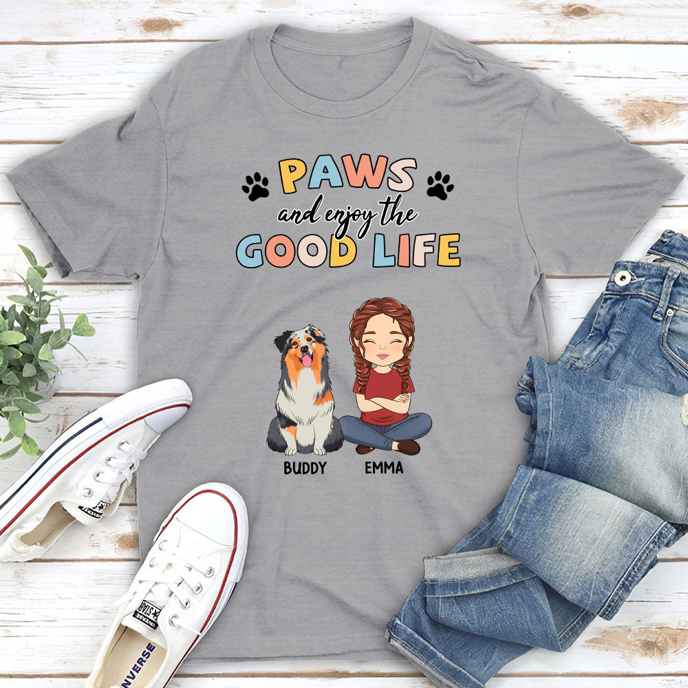 Paws & Good Life - Customizable Unisex Personalized Pet Lover T-shirt