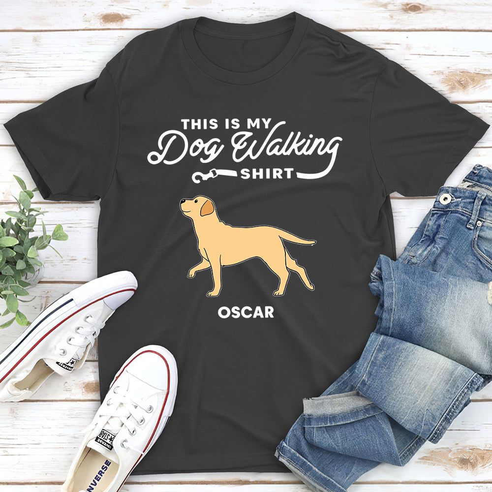 Customizable Unisex Walking T-shirt - Ideal Gift for Pet Lovers