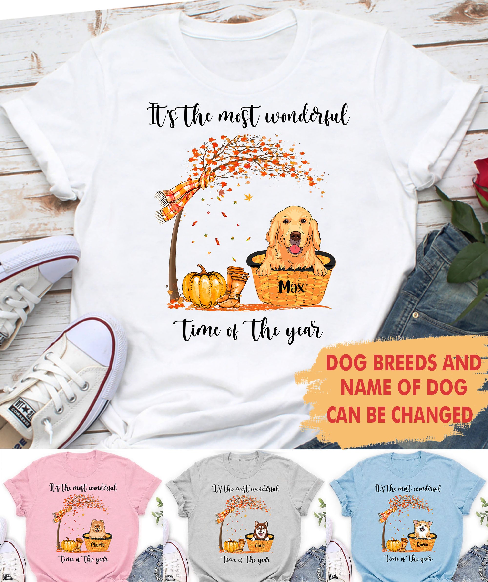 Personalized Custom Classic T-shirt - Ideal Gift for Pet Lovers in the Wonderful Time of the Year