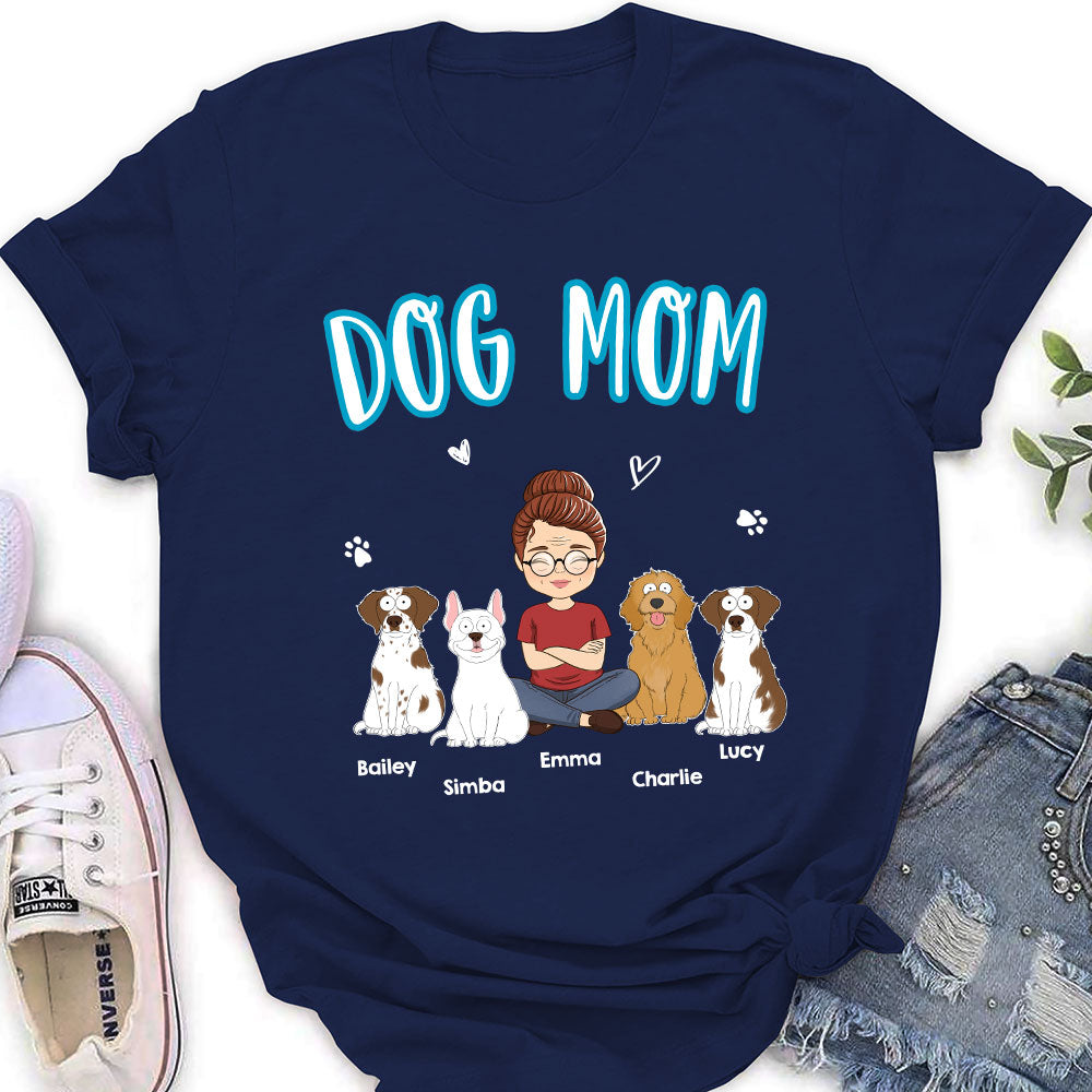 Customizable Personalized Dog Mom Women's T - shirt