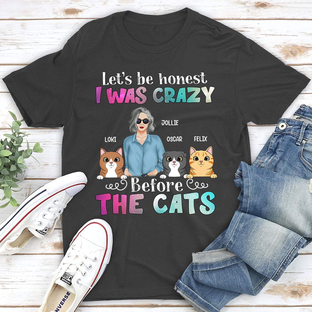 Personalized Crazy Before Cats Unisex T-shirt - Ideal Gift for Pet Lovers