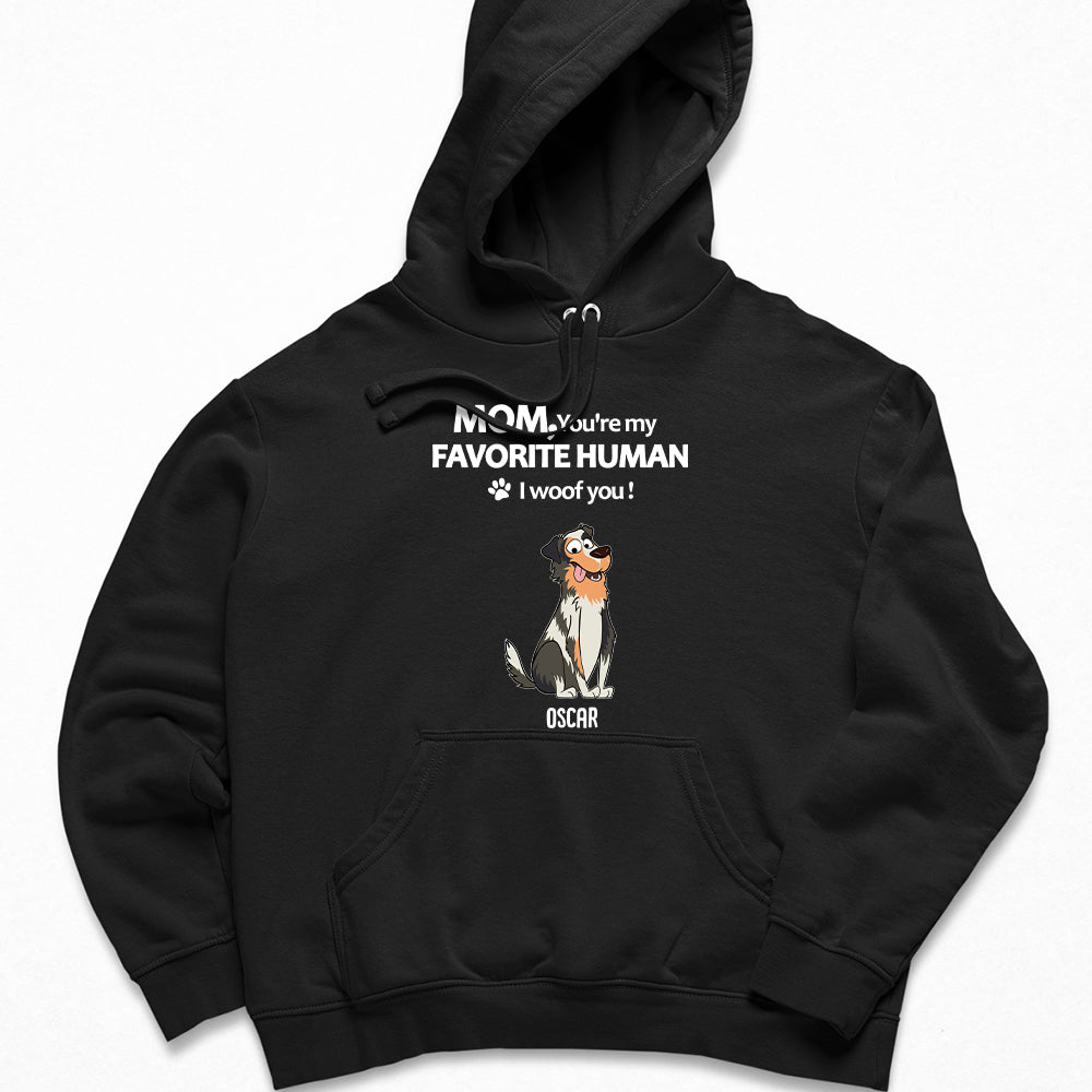 Personalized 'To My Favorite Human 2' Custom Hoodie - Ideal Gift for Pet Lovers