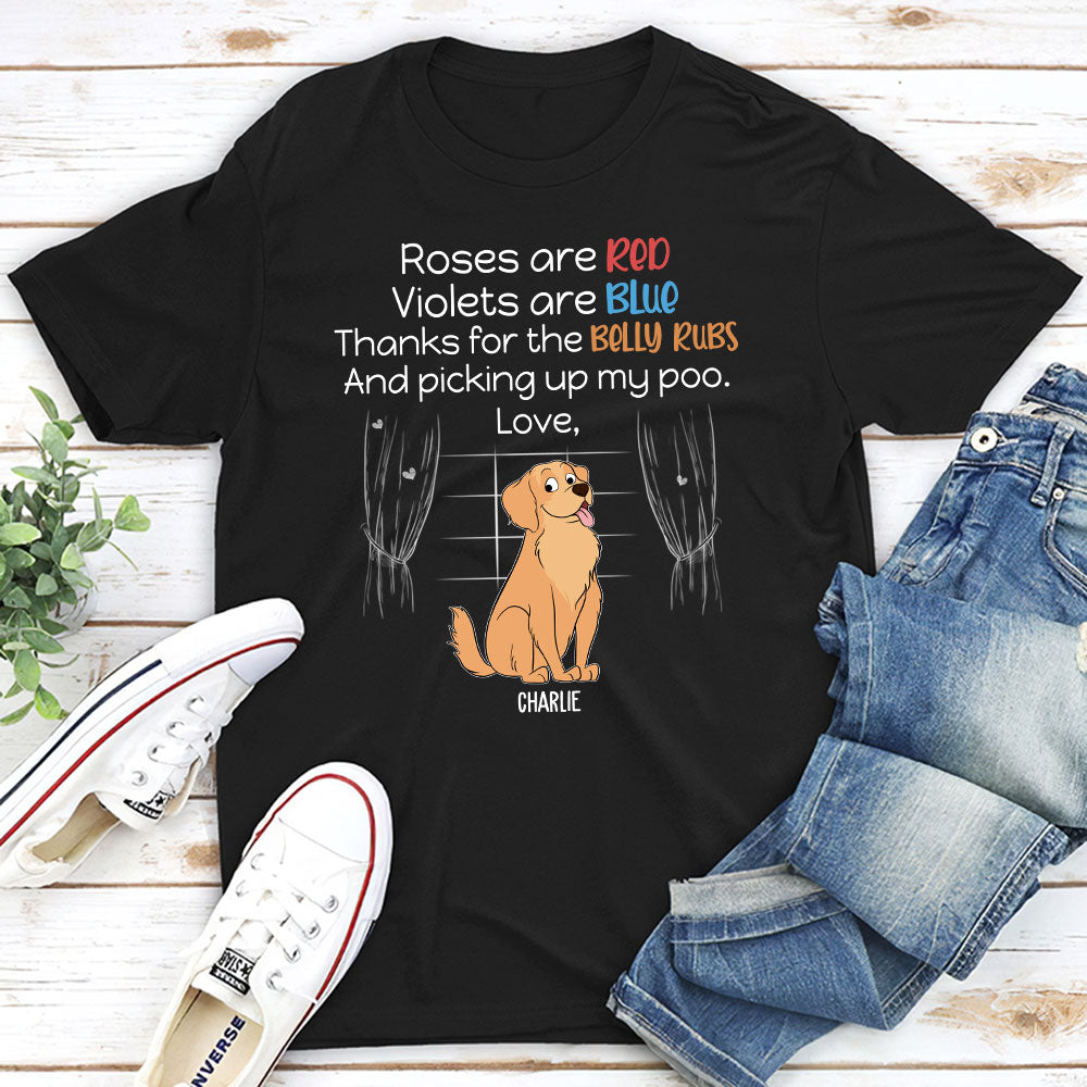 Personalized Custom Unisex 'Picking Up My Poo' T-shirt for Pet Lovers