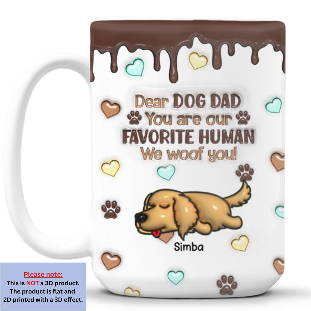 Favorite Human Version 2 - Unique Personalized 3D Inflated Effect Ceramic Mug