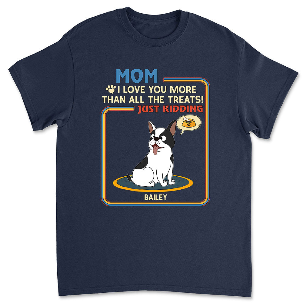 Personalized 'I Love You More Than My Food' Unisex T-shirt - Ideal Gift for Pet Lovers
