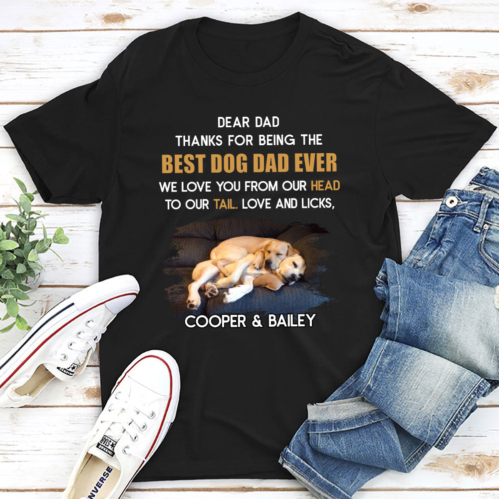 Personalized 'I Love You From My Head To My Tail' Unisex T - shirt for Pet Lovers