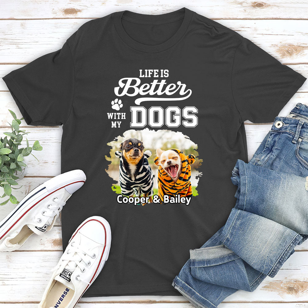 Personalized Unisex Dog Lover T-shirt - Enhance Your Bond with Dogs