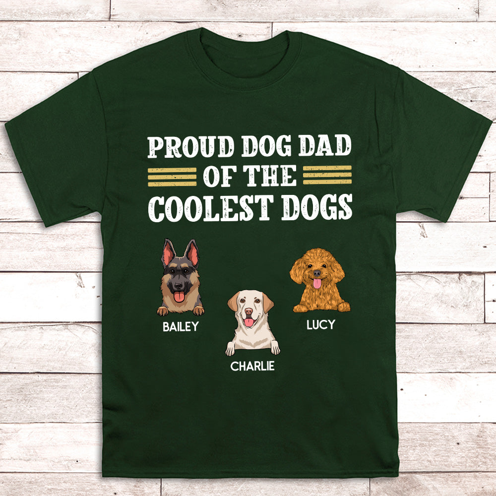 Customizable Unisex 'Proud Dog Dad' T-shirt - Ideal Gift for Pet Lovers