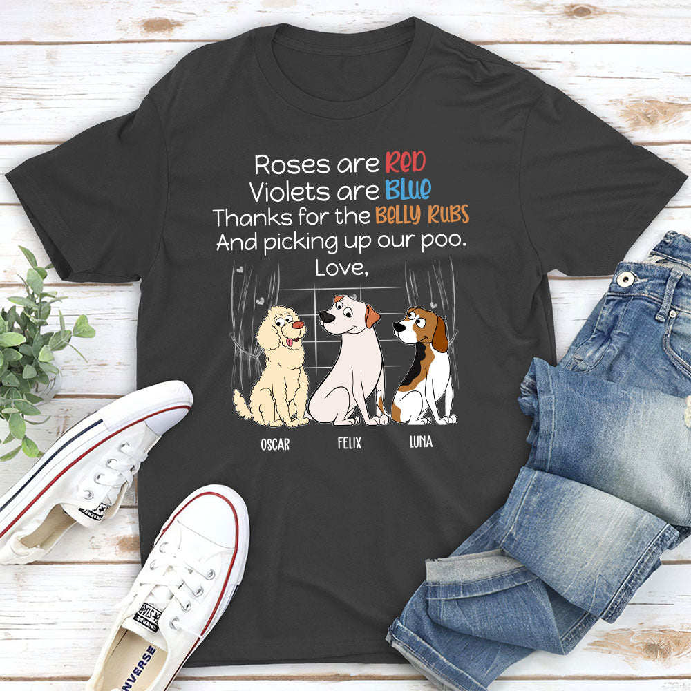 Personalized Custom Unisex 'Picking Up My Poo' T-shirt for Pet Lovers
