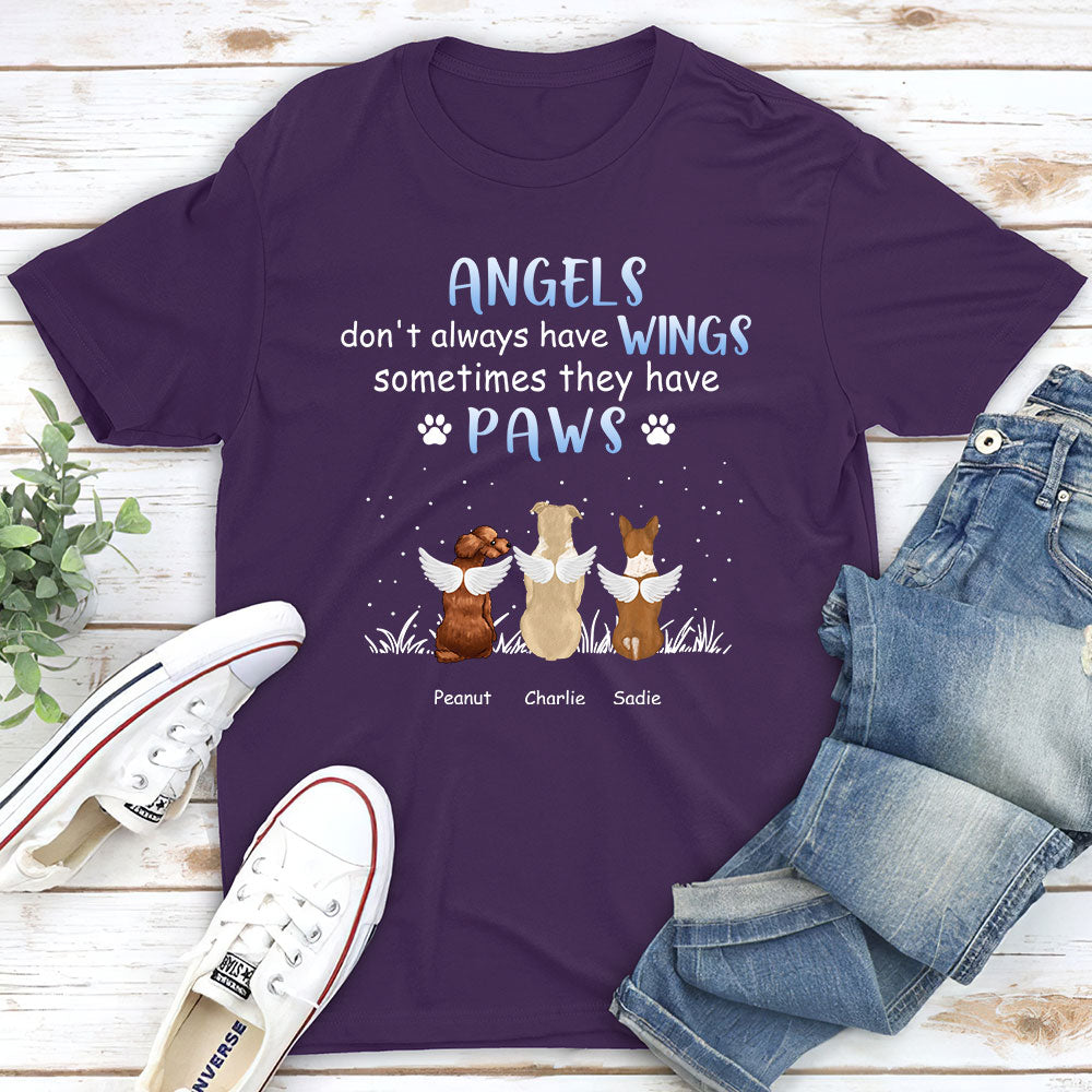 Personalized Angels Don't Always Have Wings Unisex T-Shirt - Ideal Gift for Pet Lovers