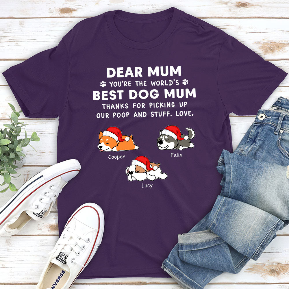 Dear Dad Sleeping Personalized Custom Unisex Pet Lover T-shirt