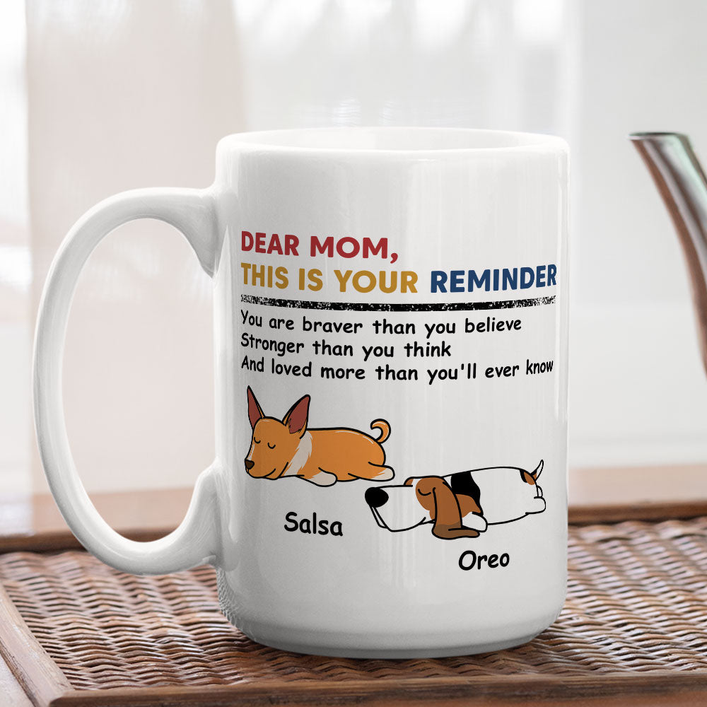 Personalized Custom Reminder Coffee Mug - Ideal Gift for Pet Lovers