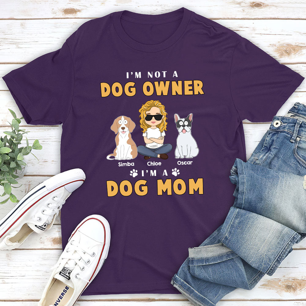 Funny Personalized Custom Unisex Dog Mom T-shirt - Ideal Gift for Pet Lovers