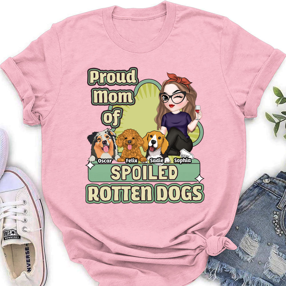 Spoiled Rotten Dog Version 2 - Customizable Personalized Women's T-Shirt for Pet Lovers