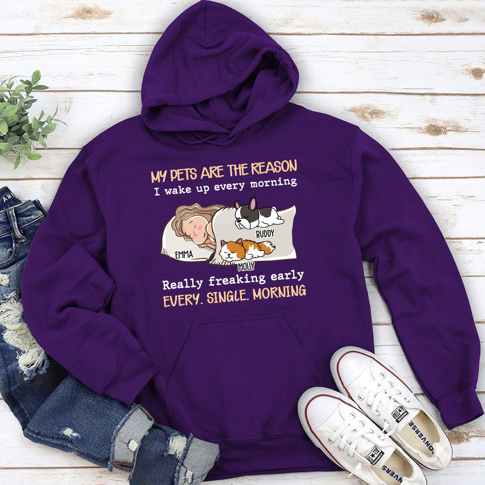 Personalized 'My Pet Is The Reason' Custom Hoodie for Pet Lovers