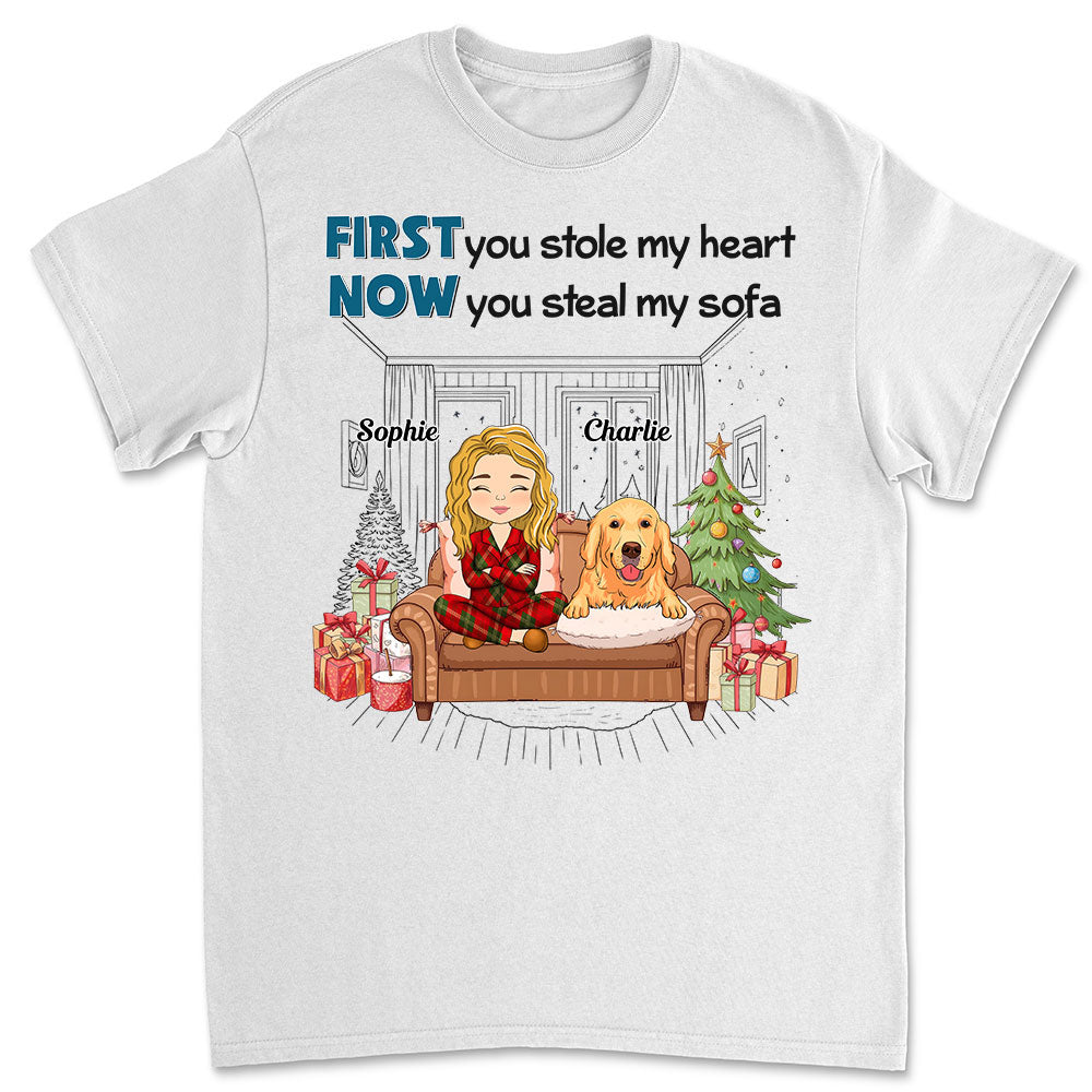 Stealing My Sofa - Customizable Unisex Personalized T-shirt for Pet Lovers