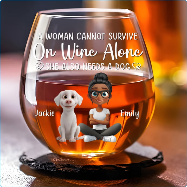 Personalized Custom Wine Glass - A Perfect Gift for Men on Special Occasions