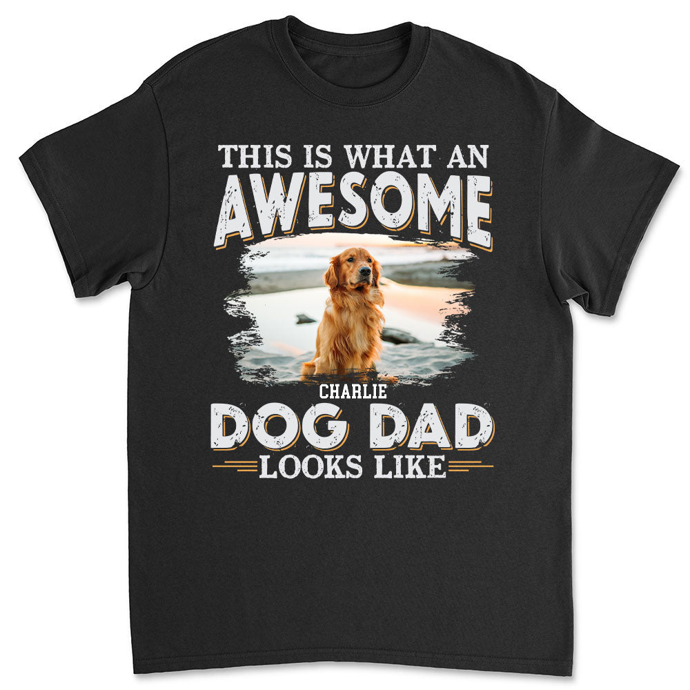 Personalized Custom Unisex Dog Dad Look - Alike Photo T - shirt: Ideal Gift for Pet Lovers