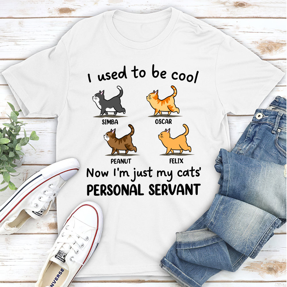 Just My Cat Servant Personalized Custom Unisex T - Shirt: Ideal Gift for Pet Lovers