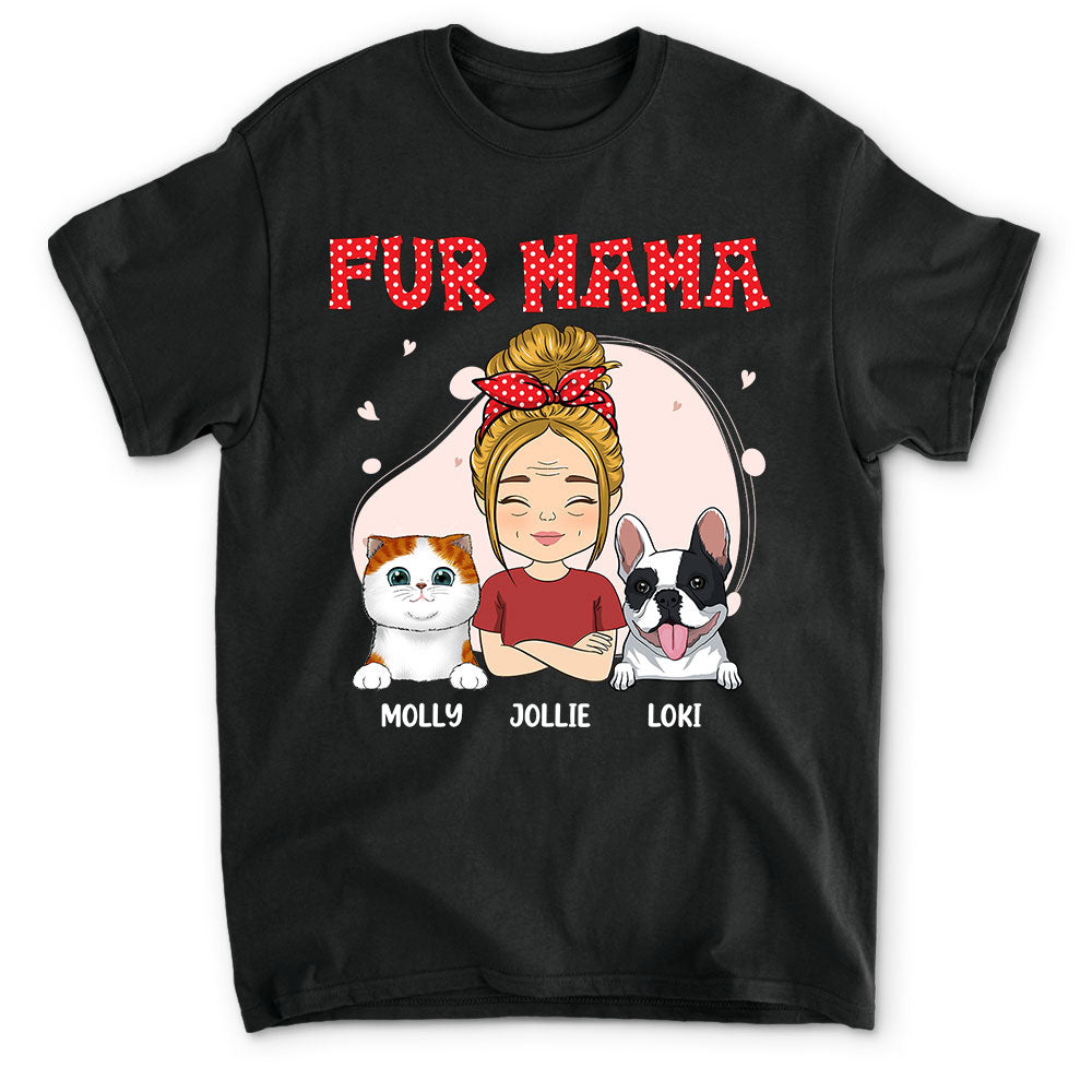 Fur Mama - Customizable Unisex Personalized T-shirt for Pet Lovers