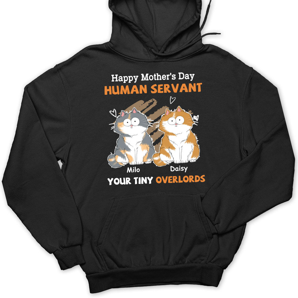 Personalized 'To My Human Servant Mom' Custom Hoodie - Ideal Gift for Pet Lovers