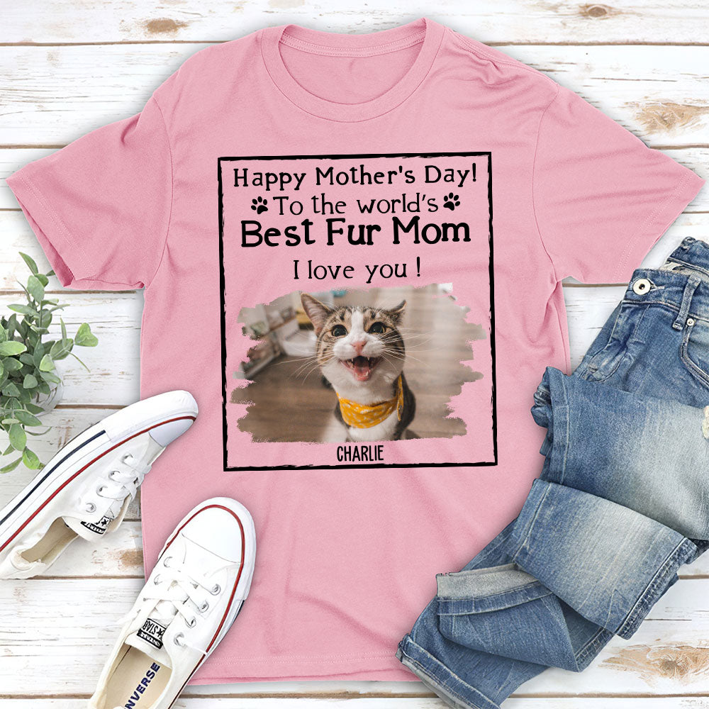 Best Cat and Dog Mom - Personalized Custom Unisex T-shirt for Pet Lovers
