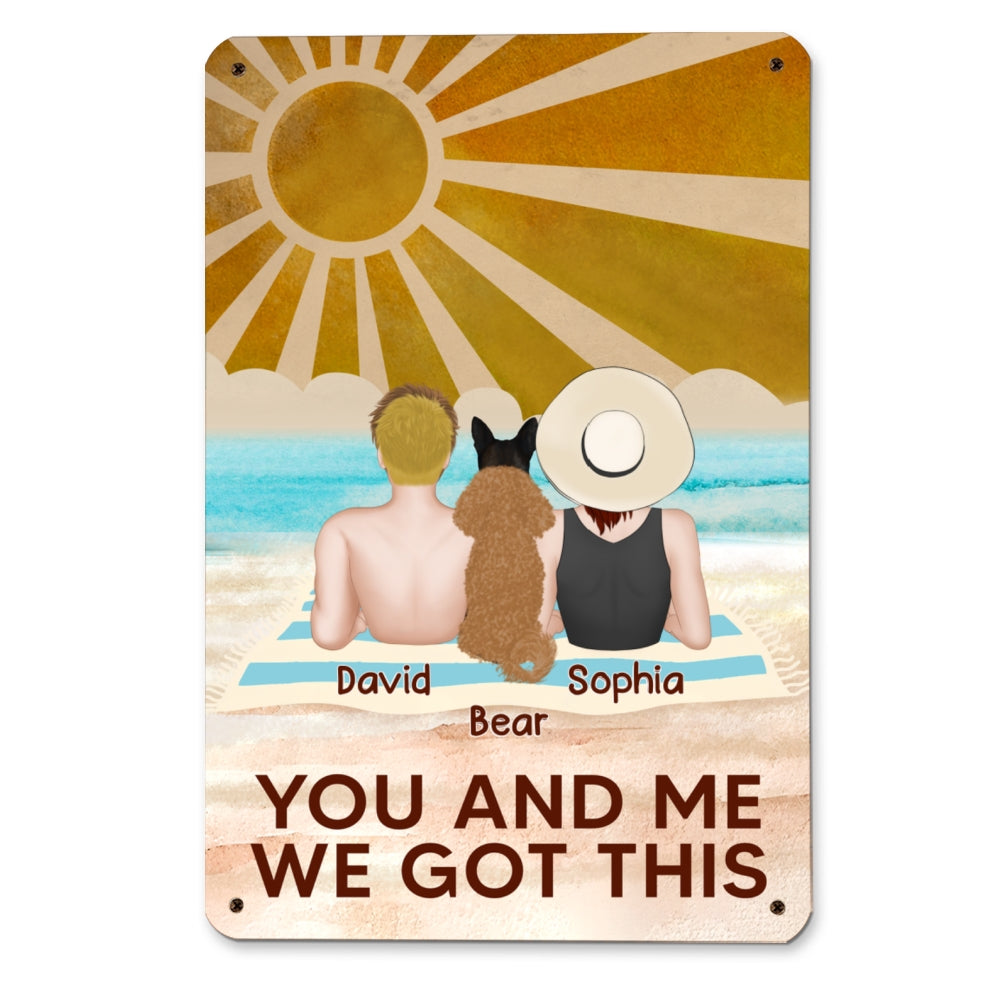 Customizable Personalized Metal Sign - 'We Got This' for Memorable Decor