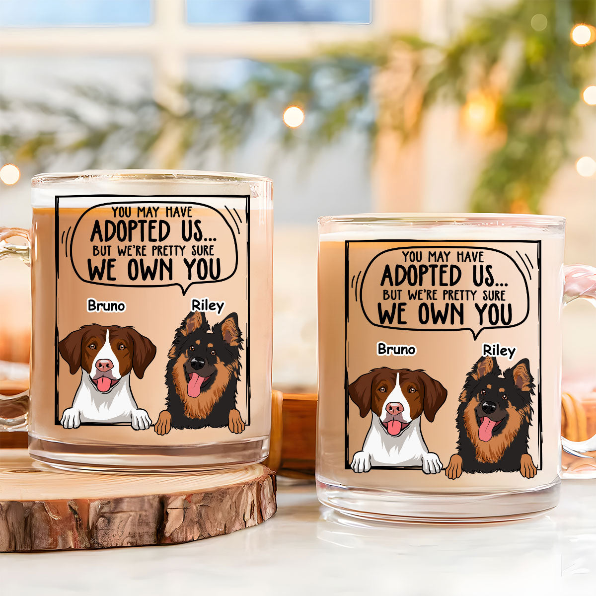 Pretty Sure - Customizable Personalized Glass Mug for Unique Beverage Experiences