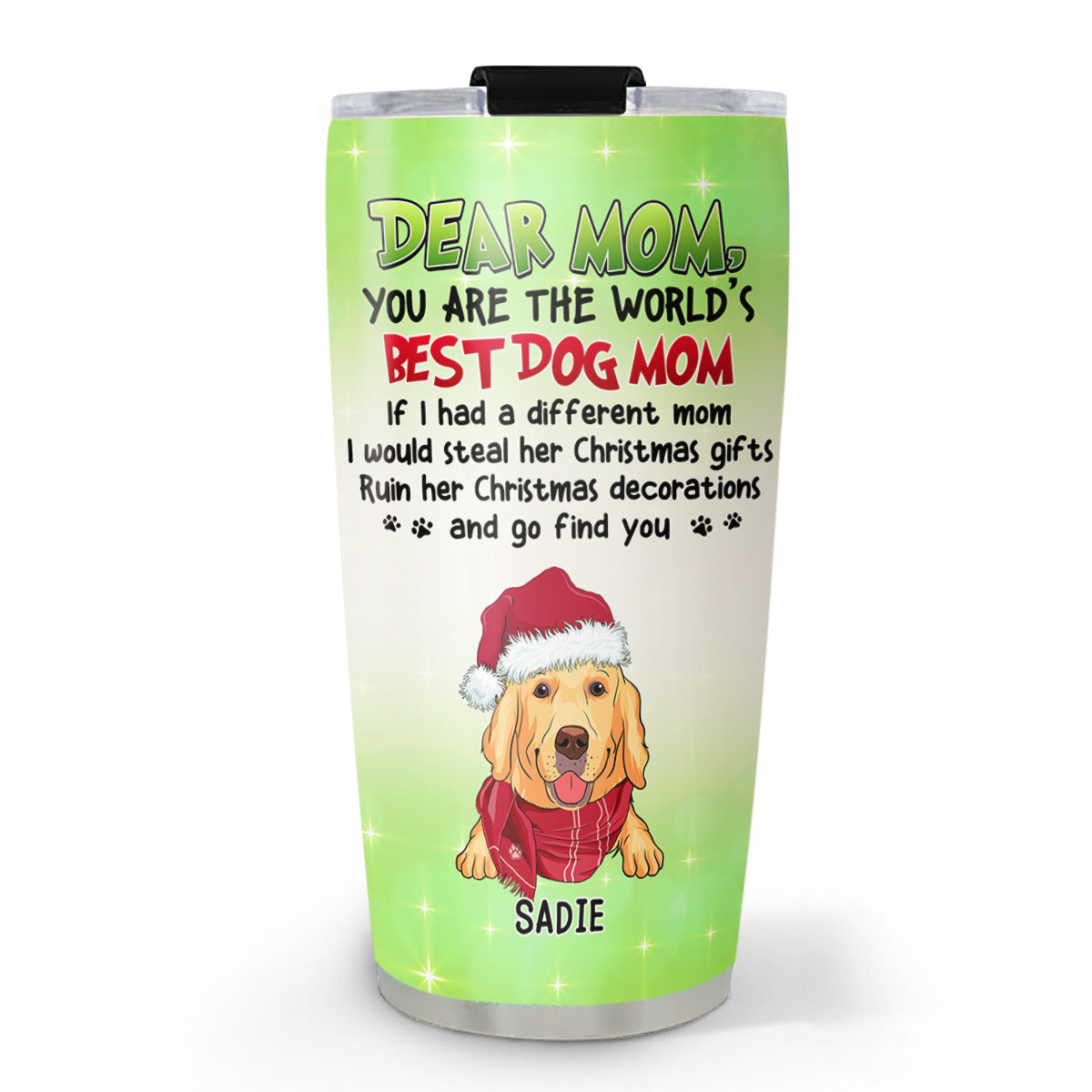 Customizable Christmas Gift: Personalized Stainless Steel Tumbler