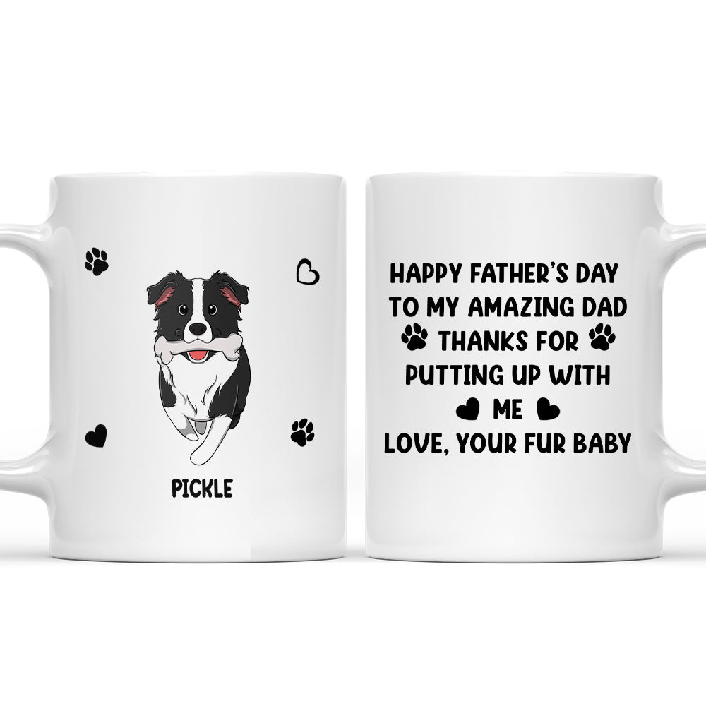 Personalized Custom 'Putting Up With Me' Coffee Mug - Ideal Gift for Pet Lovers