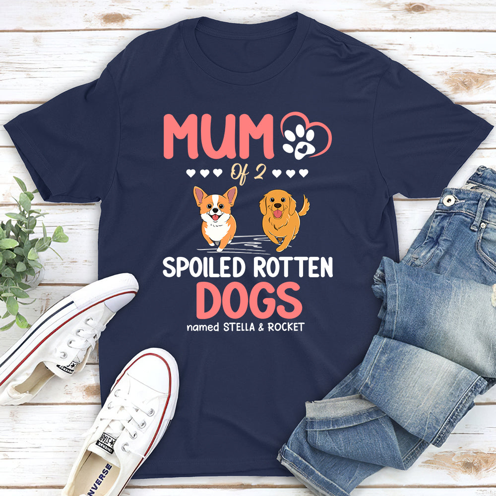 Personalized Unisex T-shirt for Proud Parents of Spoiled Dogs