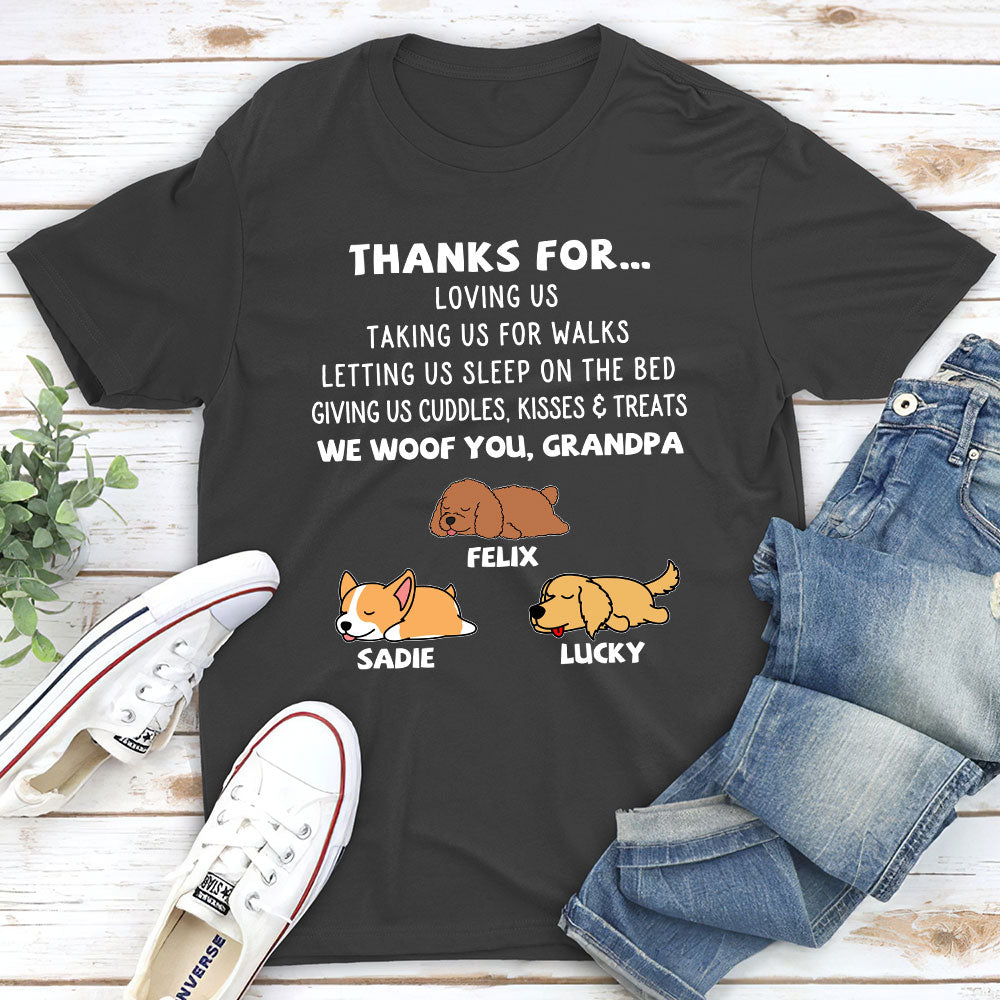 Personalized Unisex 'Thanks For Loving Me' T-shirt - Ideal Gift for Pet Lovers