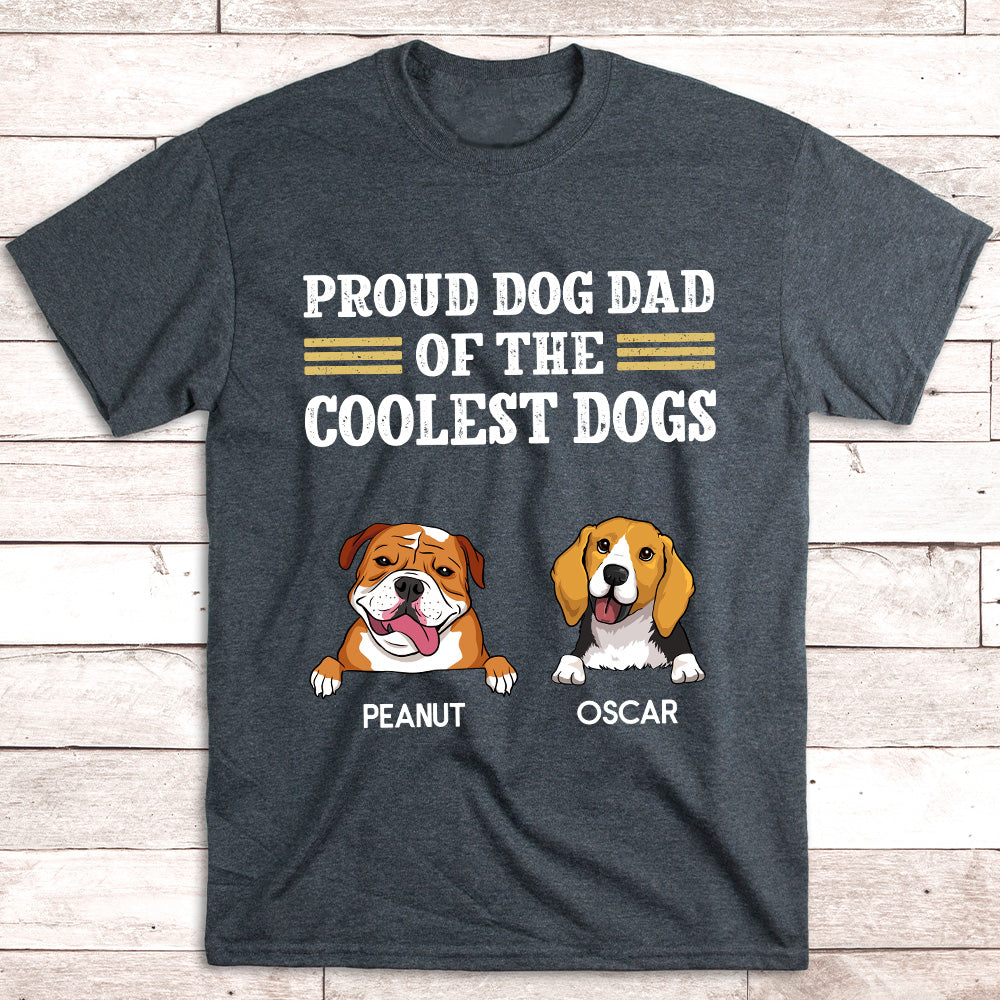 Customizable Unisex 'Proud Dog Dad' T-shirt - Ideal Gift for Pet Lovers